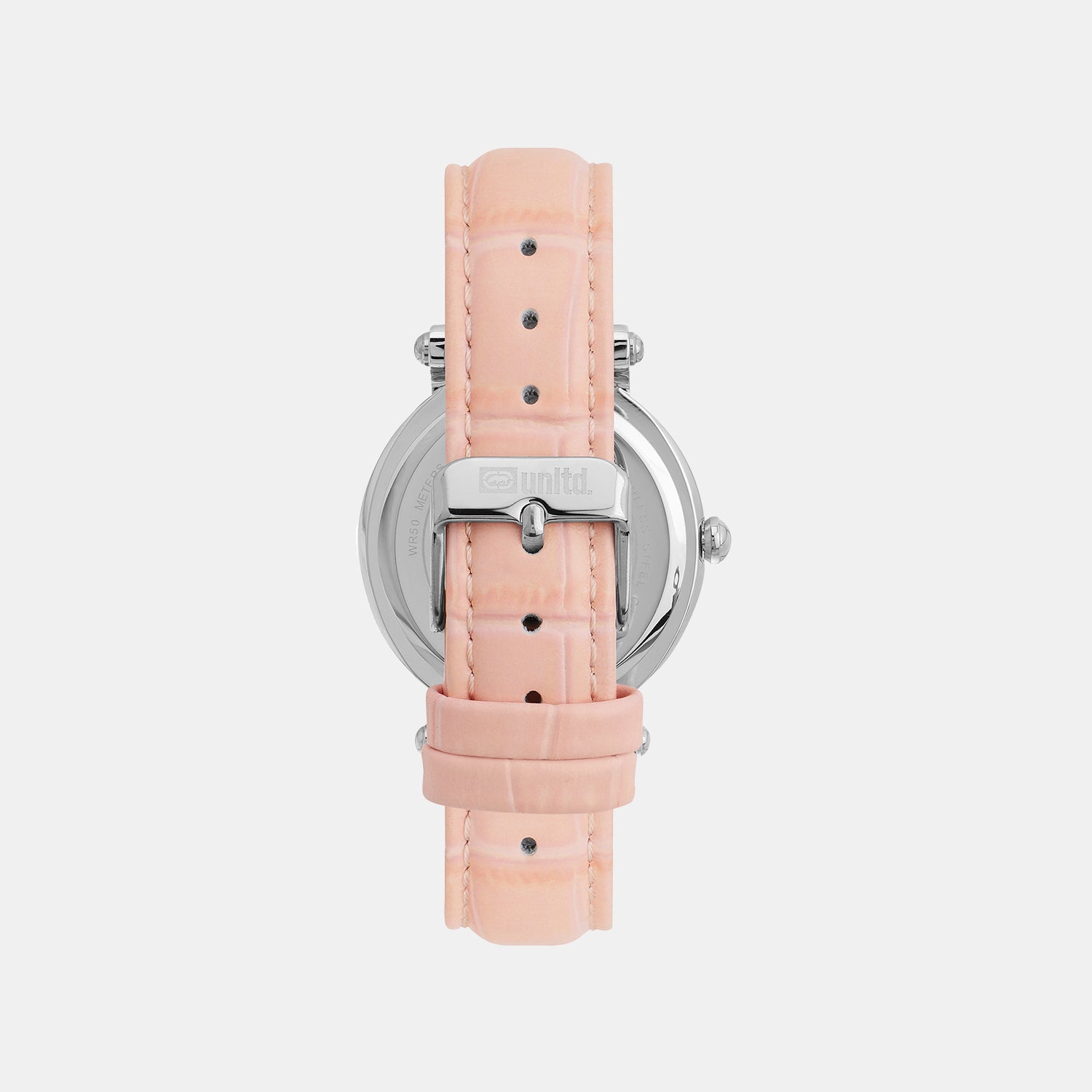 Women Quartz Pink Dial Analog Leather Watch UNL010001