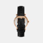 Women Quartz Black Dial Analog Leather Watch UNL010002