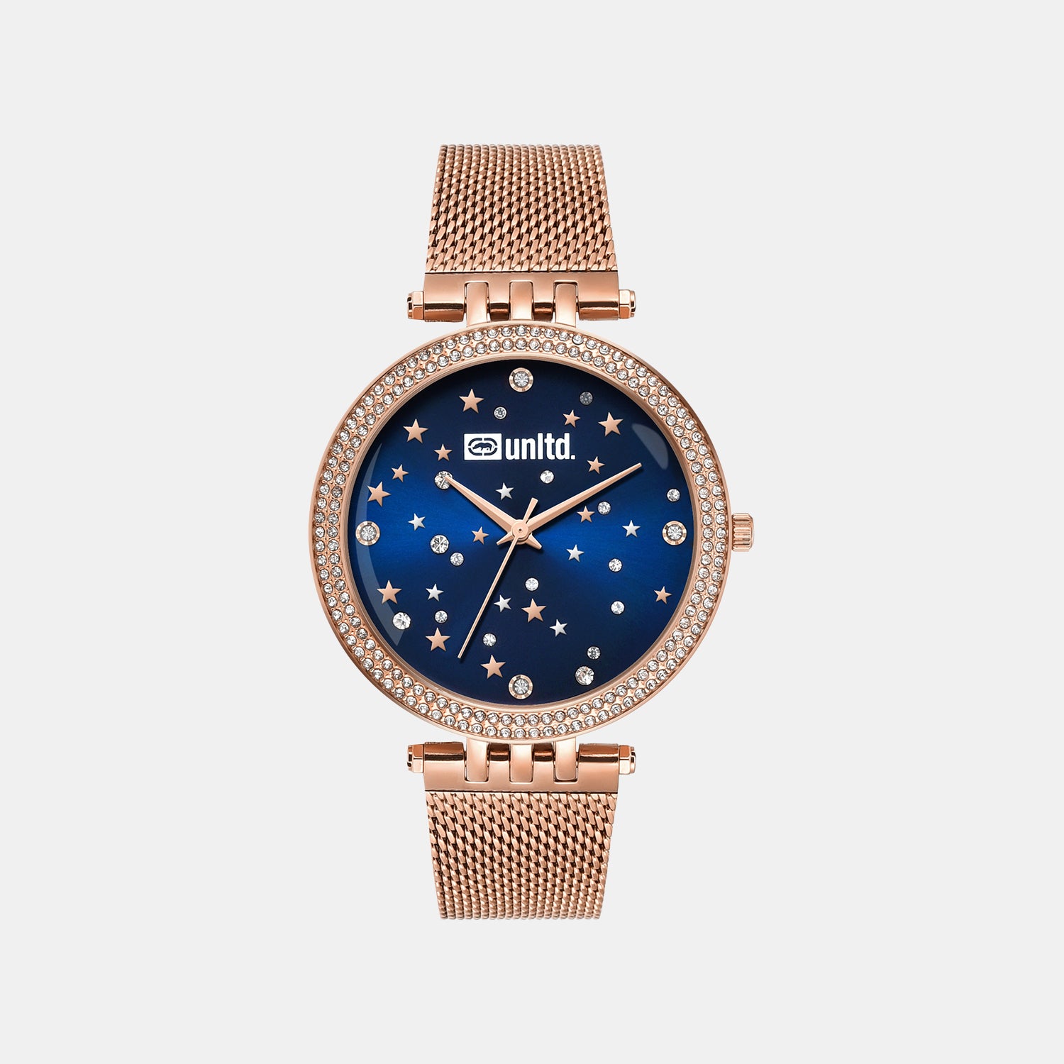Women Quartz Blue Dial Analog Stainless Steel Watch UNL030003