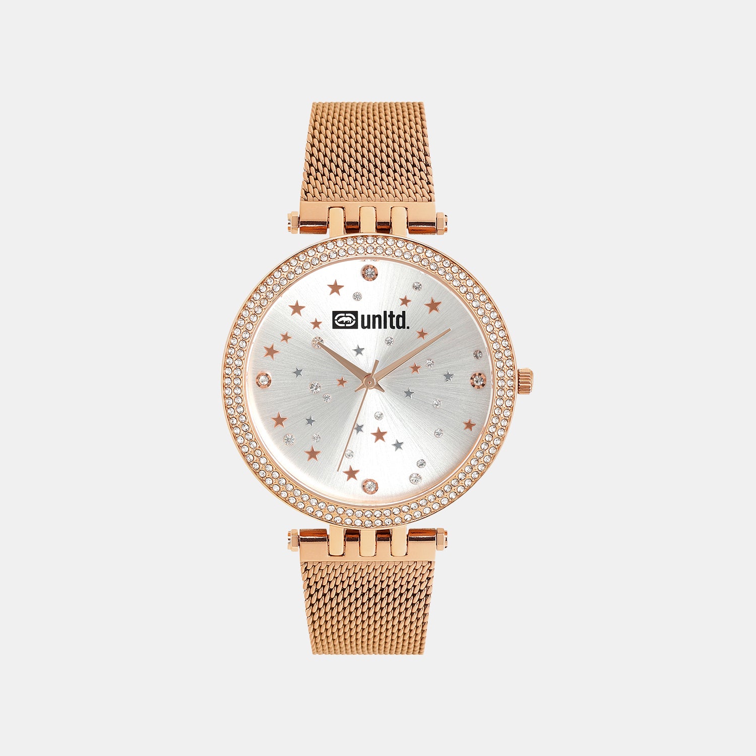 Women Quartz Silver Dial Analog Stainless Steel Watch UNL030004