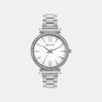 Women Quartz Silver Dial Analog Stainless Steel Watch UNL050001
