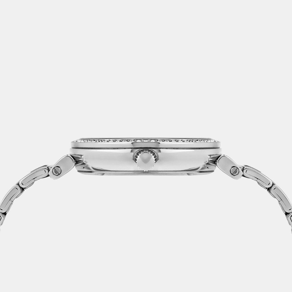 Women Quartz Silver Dial Analog Stainless Steel Watch UNL050001