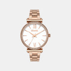Women Quartz Silver Dial Analog Stainless Steel Watch UNL050003