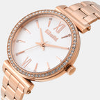 Women Quartz Silver Dial Analog Stainless Steel Watch UNL050003