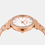 Women Quartz Silver Dial Analog Stainless Steel Watch UNL050003