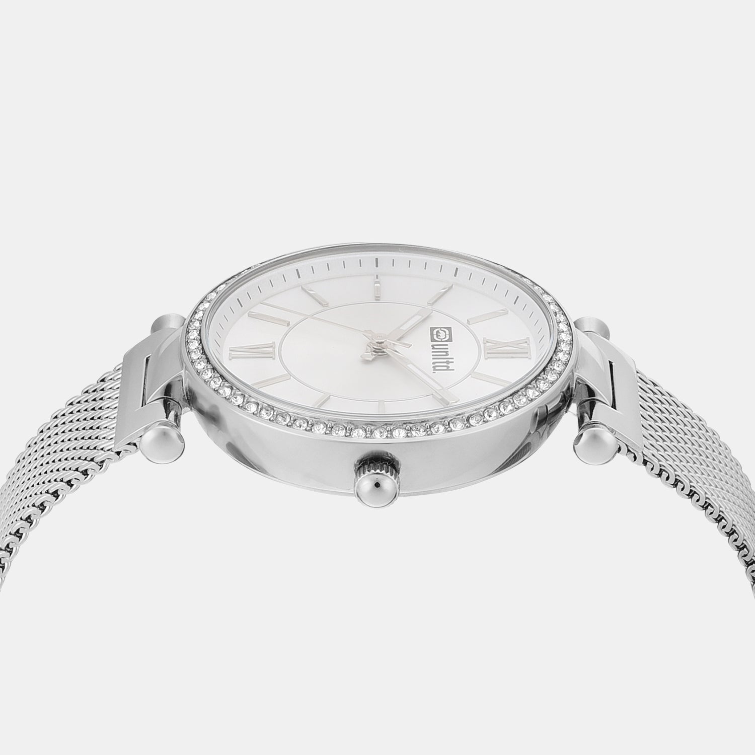 Women Quartz Silver Dial Analog Stainless Steel Watch UNL090001