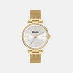 Women Quartz Silver Dial Analog Stainless Steel Watch UNL090002