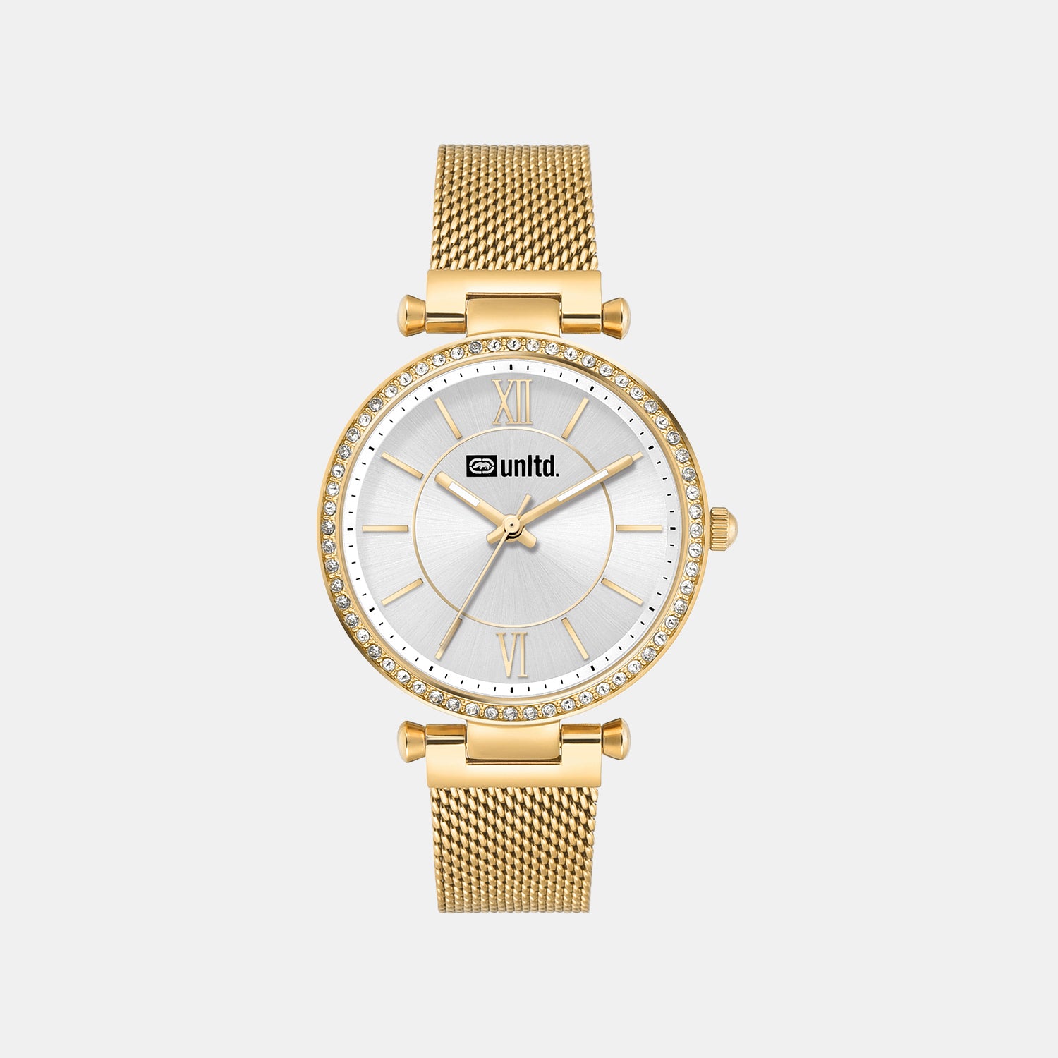 Women Quartz Silver Dial Analog Stainless Steel Watch UNL090002