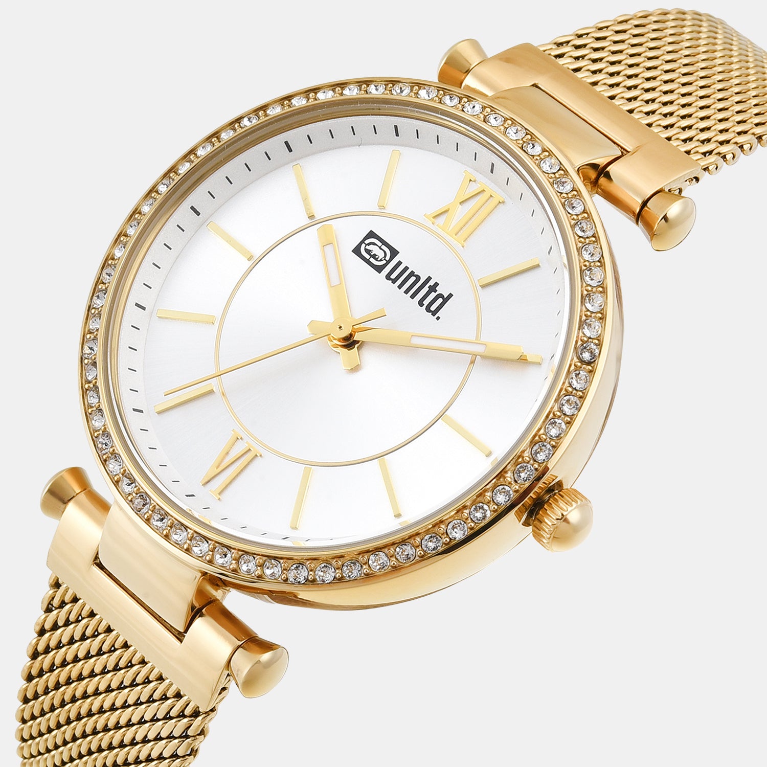 Women Quartz Silver Dial Analog Stainless Steel Watch UNL090002