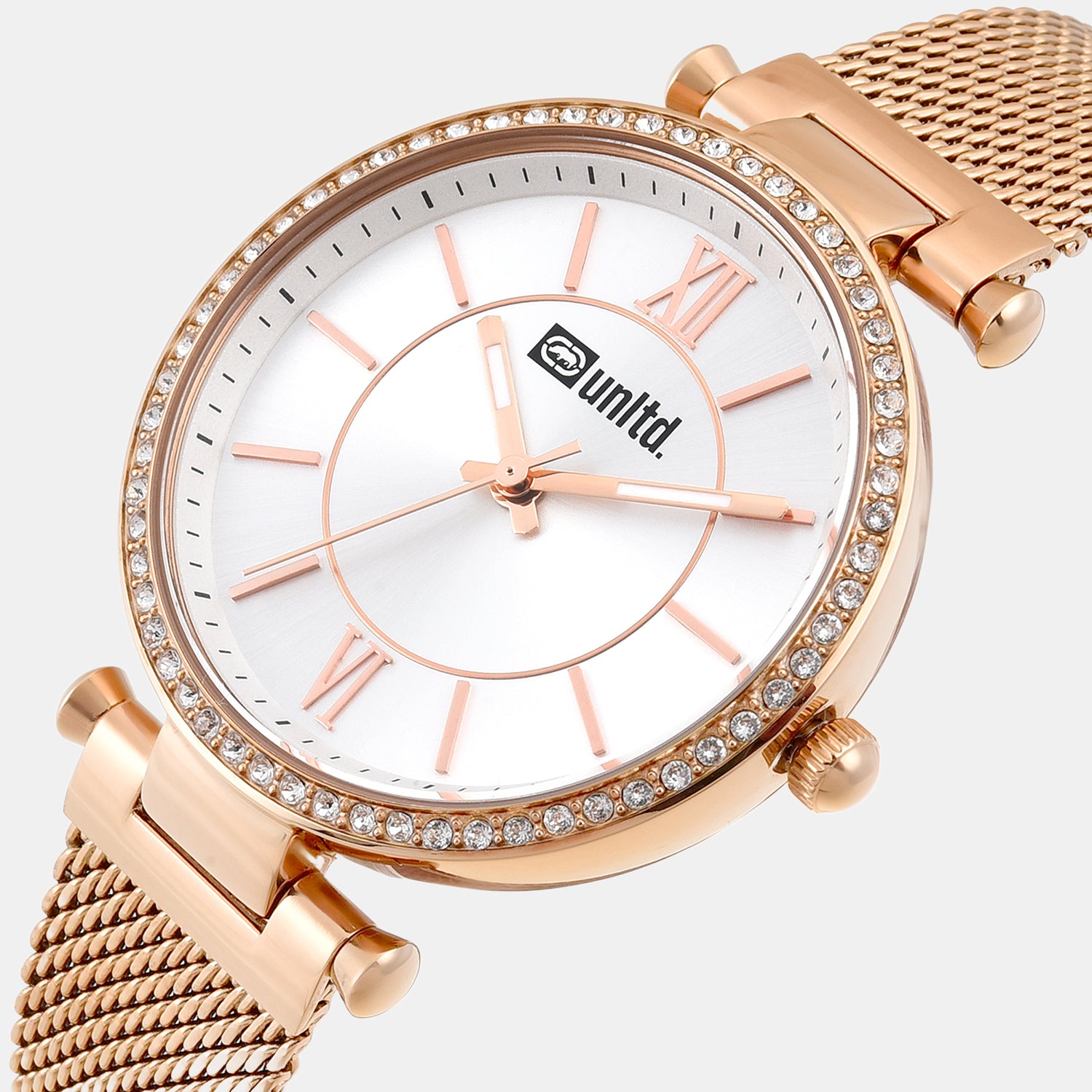 Women Quartz Silver Dial Analog Stainless Steel Watch UNL090003