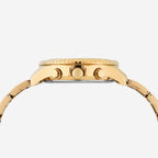 Women Quartz Gold Dial Multi-Function Stainless Steel Watch UNL110002