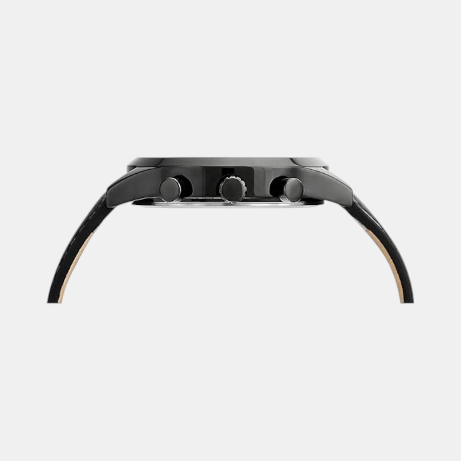 Signature Men Quartz Grey Dial Multi-Function Leather Watch UWUCG0005