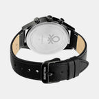 Signature Men Quartz Grey Dial Multi-Function Leather Watch UWUCG0005