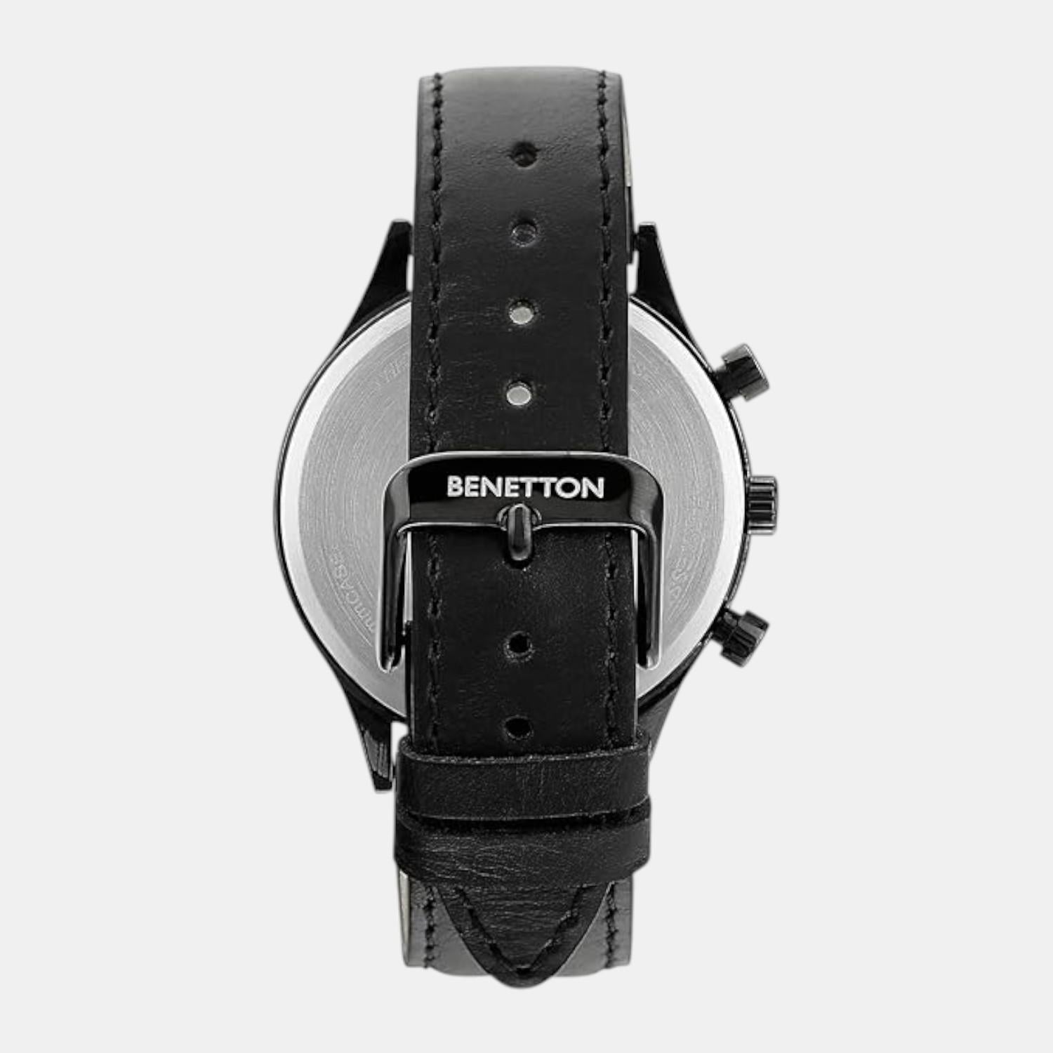 Signature Men Quartz Grey Dial Multi-Function Leather Watch UWUCG0005