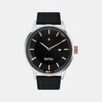Social Men Quartz Black Dial Analog Leather Watch UWUCG0101