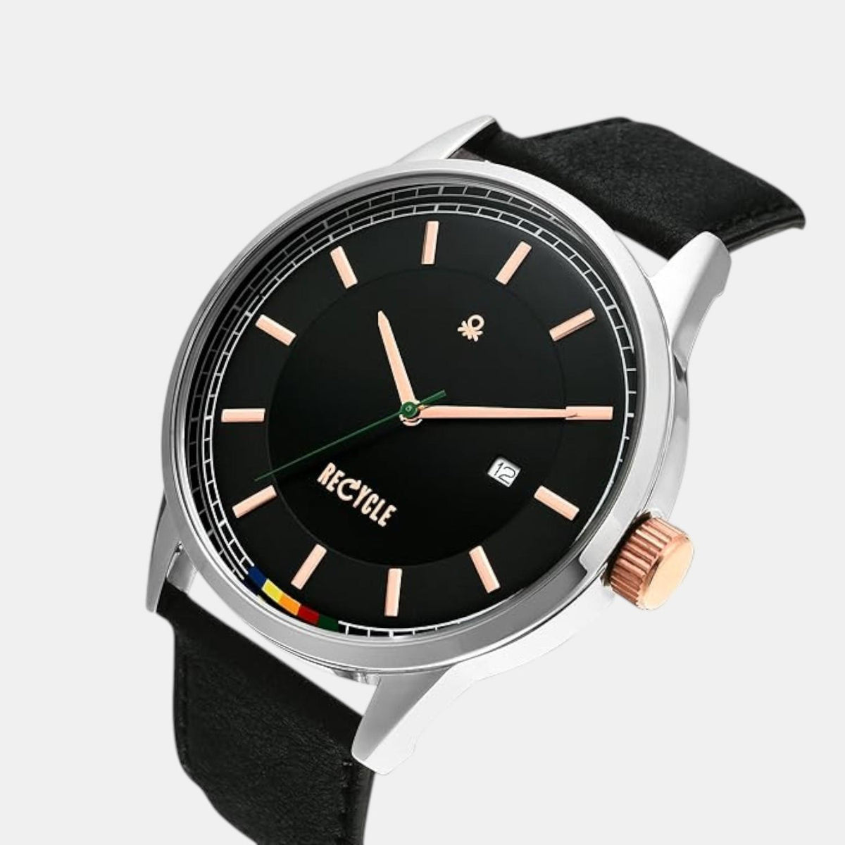 Social Men Quartz Black Dial Analog Leather Watch UWUCG0101