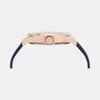 Social Men Quartz Blue Dial Analog Leather Watch UWUCG0102