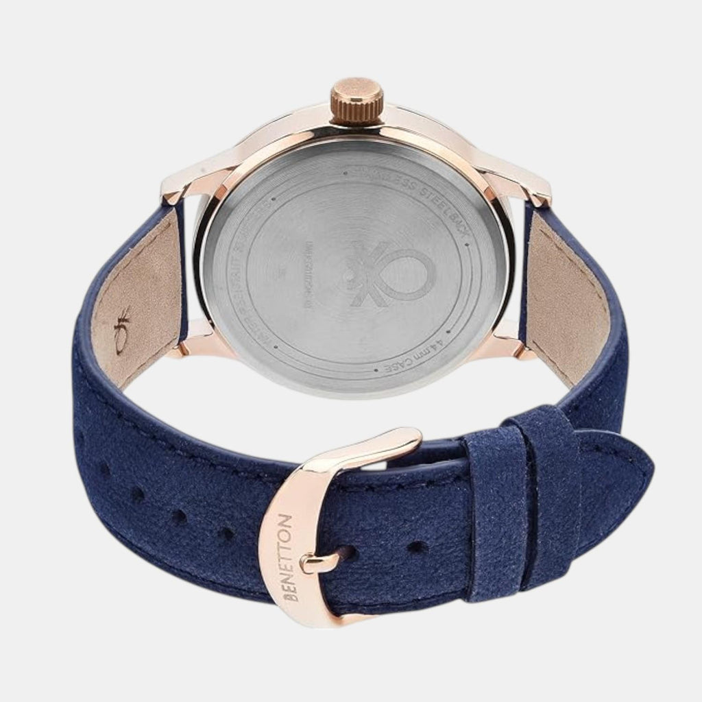 Social Men Quartz Blue Dial Analog Leather Watch UWUCG0102