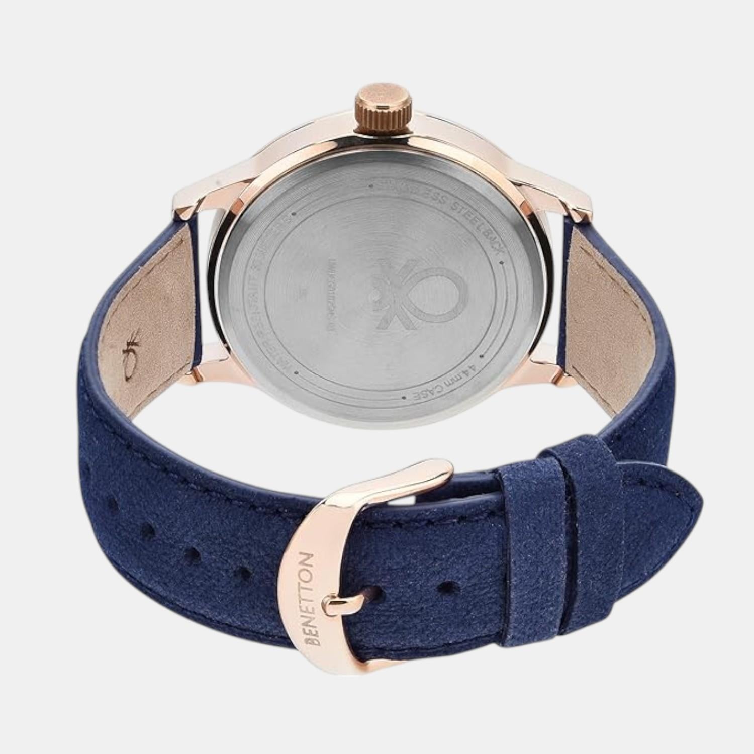 Social Men Quartz Blue Dial Analog Leather Watch UWUCG0102