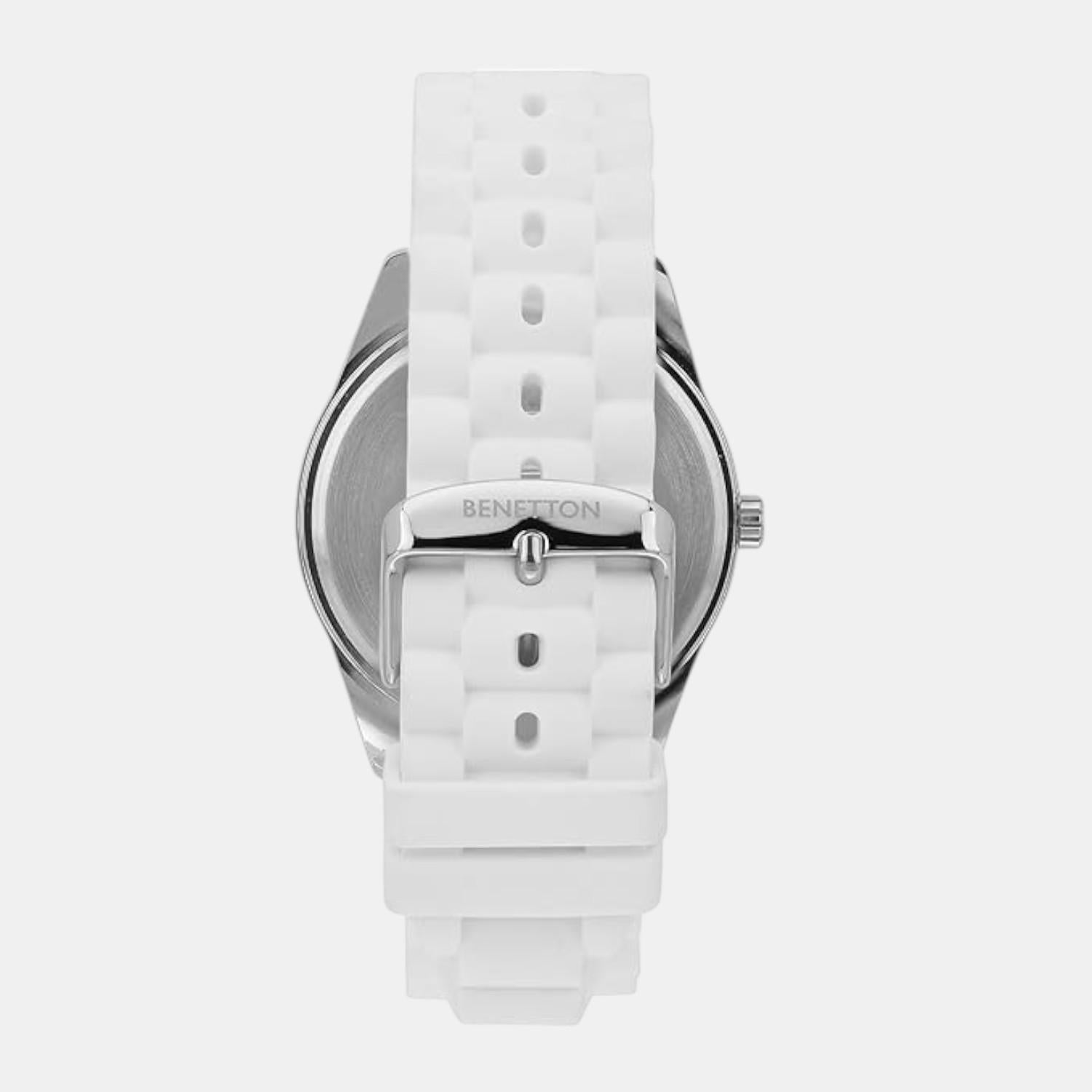 Iconic Men Quartz White Dial Analog Silicone Watch UWUCG0205