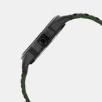 Iconic Men Quartz Olive Green Dial Analog Silicone Watch UWUCG0206