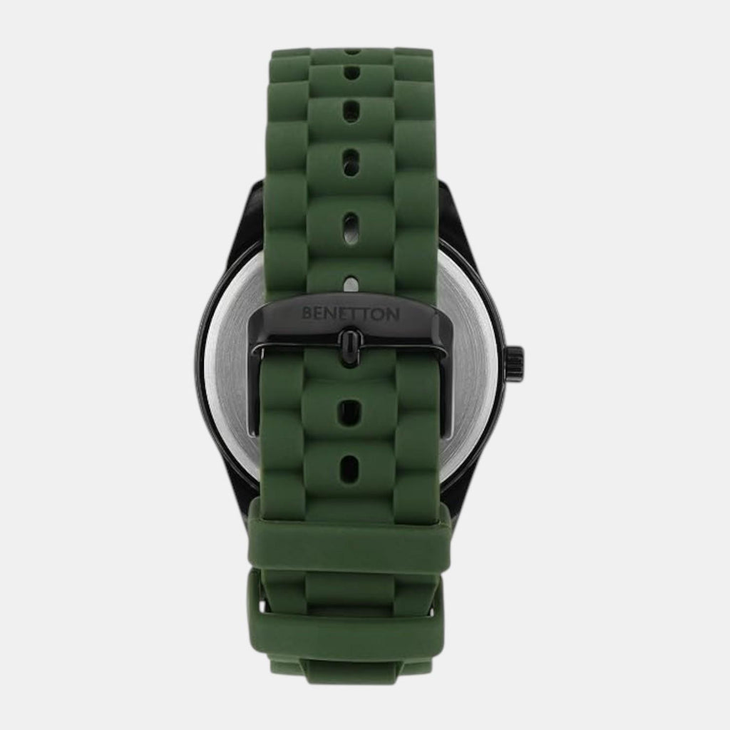 Iconic Men Quartz Olive Green Dial Analog Silicone Watch UWUCG0206