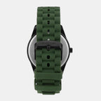 Iconic Men Quartz Olive Green Dial Analog Silicone Watch UWUCG0206