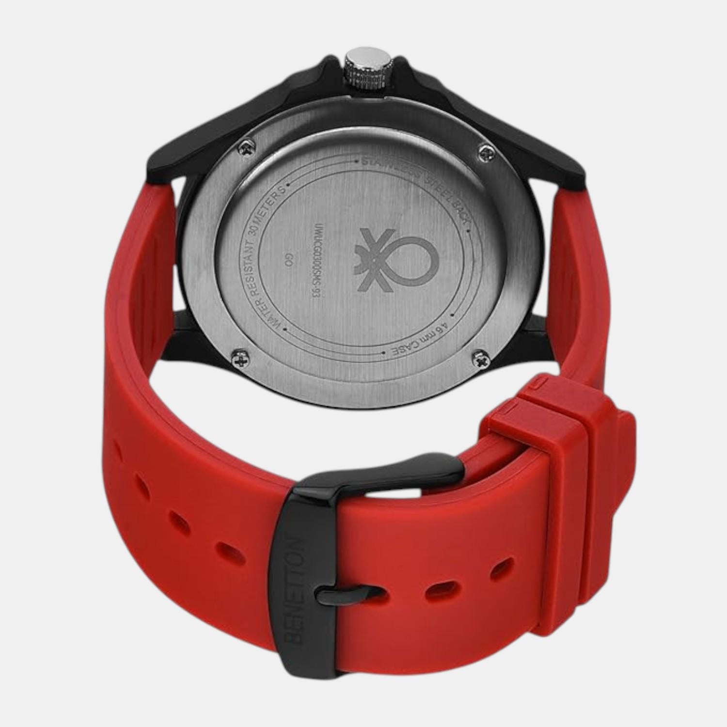 Iconic Men Quartz Blue Dial Analog Silicone Watch UWUCG0300