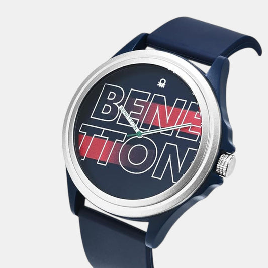 Iconic Men Quartz Blue Dial Analog Silicone Watch UWUCG0301