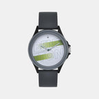 Iconic Men Quartz Light Grey Dial Analog Silicone Watch UWUCG0302