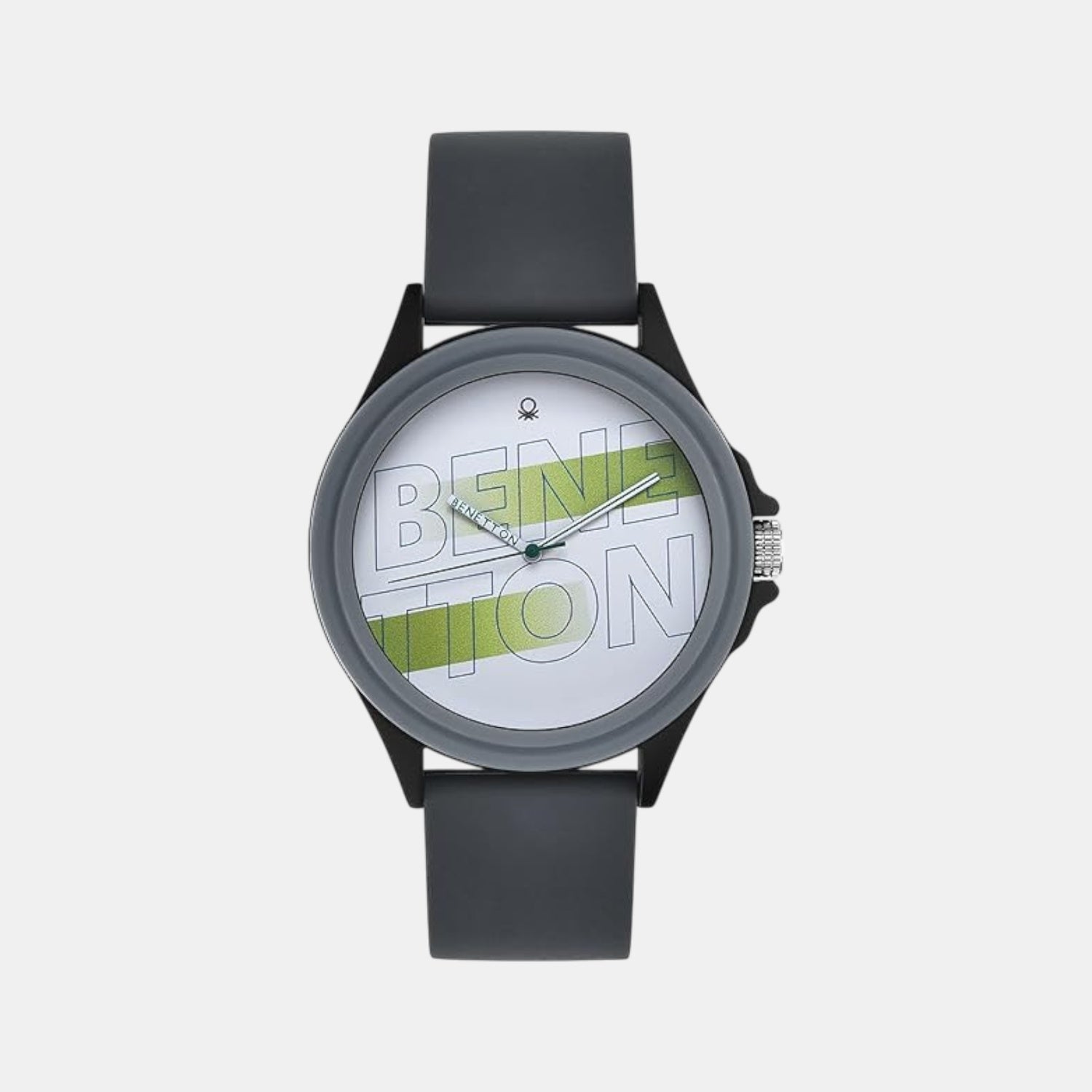 Iconic Men Quartz Light Grey Dial Analog Silicone Watch UWUCG0302