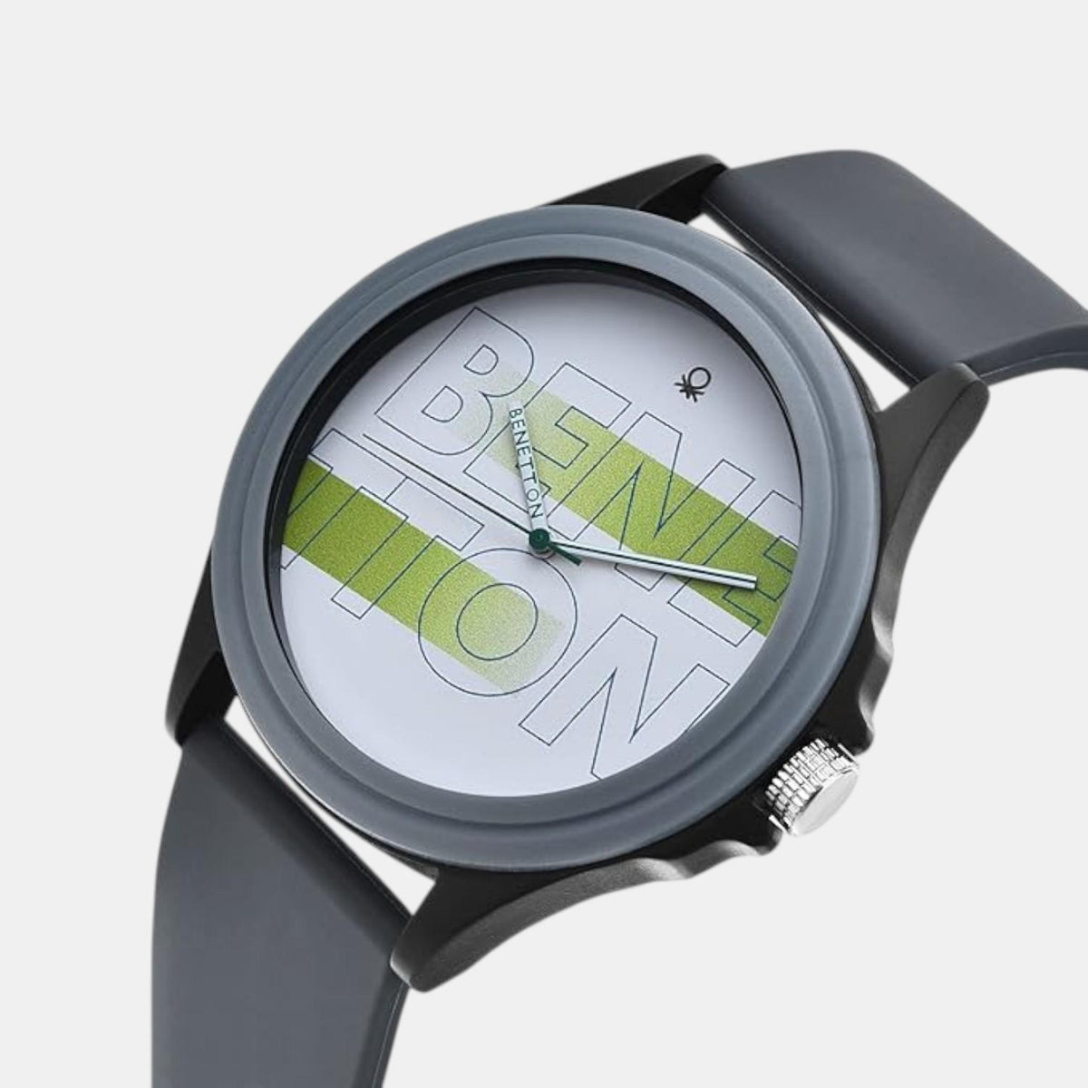 Iconic Men Quartz Grey Dial Analog Silicone Watch UWUCG0302