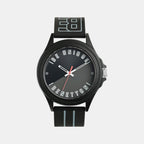 Signature Men Quartz Black Dial Analog Silicone Watch UWUCG0310