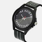 Signature Men Quartz Black Dial Analog Silicone Watch UWUCG0310