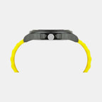 Iconic Men Quartz Black & Yellow Dial Analog Silicone Watch UWUCG0314