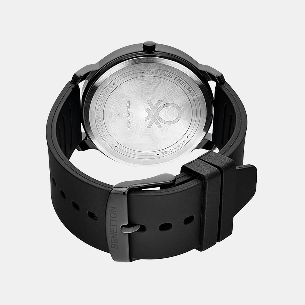 Signature Men Quartz Black Dial Analog Silicone Watch UWUCG0401