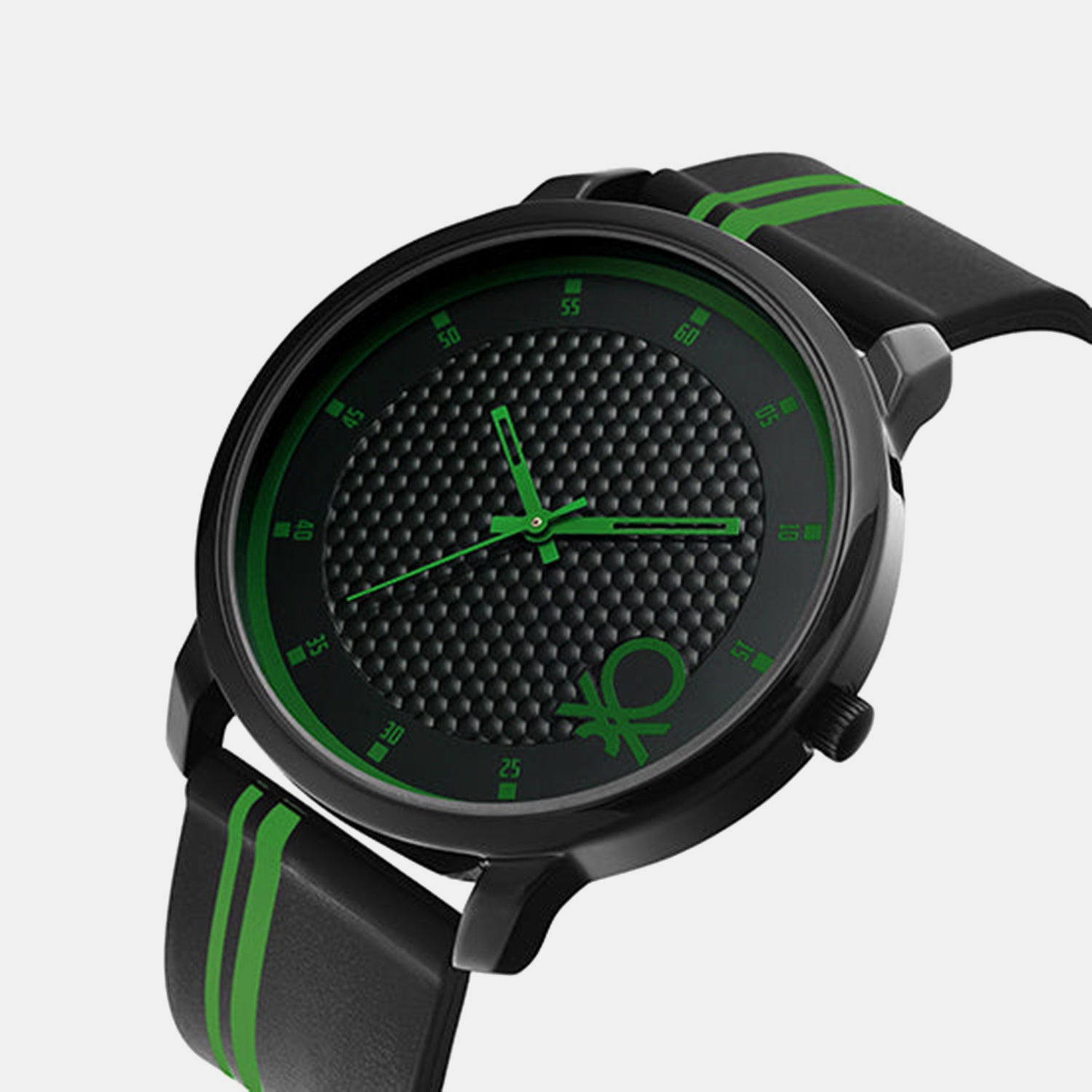 Signature Men Quartz Black Dial Analog Silicone Watch UWUCG0403
