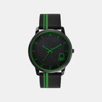 Signature Men Quartz Black Dial Analog Silicone Watch UWUCG0403
