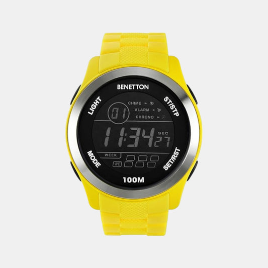 Sport Unisex Quartz Black Dial Digital Silicone Watch UWUCG0501