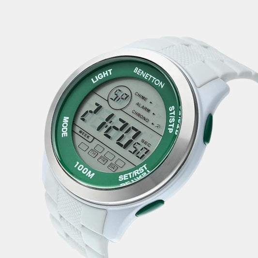 Sport Unisex Quartz Silver Dial Digital Silicone Watch UWUCG0502