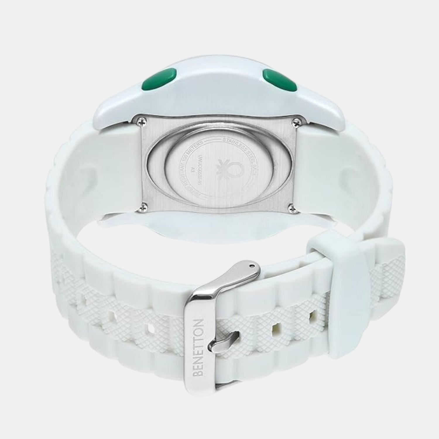 Sport Unisex Quartz Silver Dial Digital Silicone Watch UWUCG0502