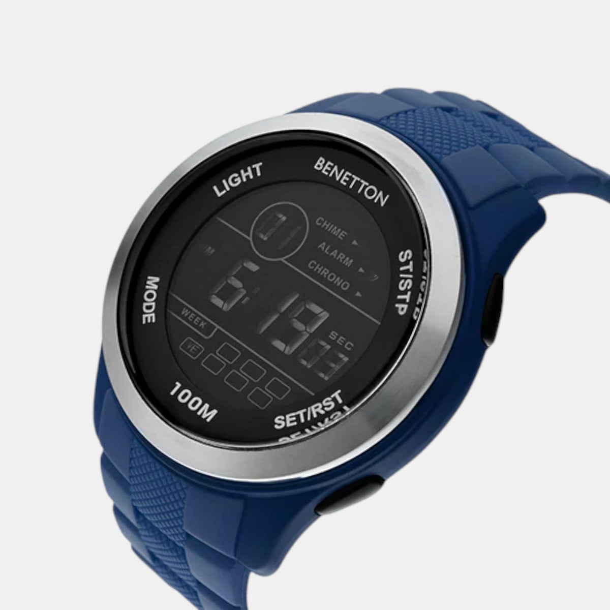Sport Unisex Quartz Black Dial Digital Silicone Watch UWUCG0503