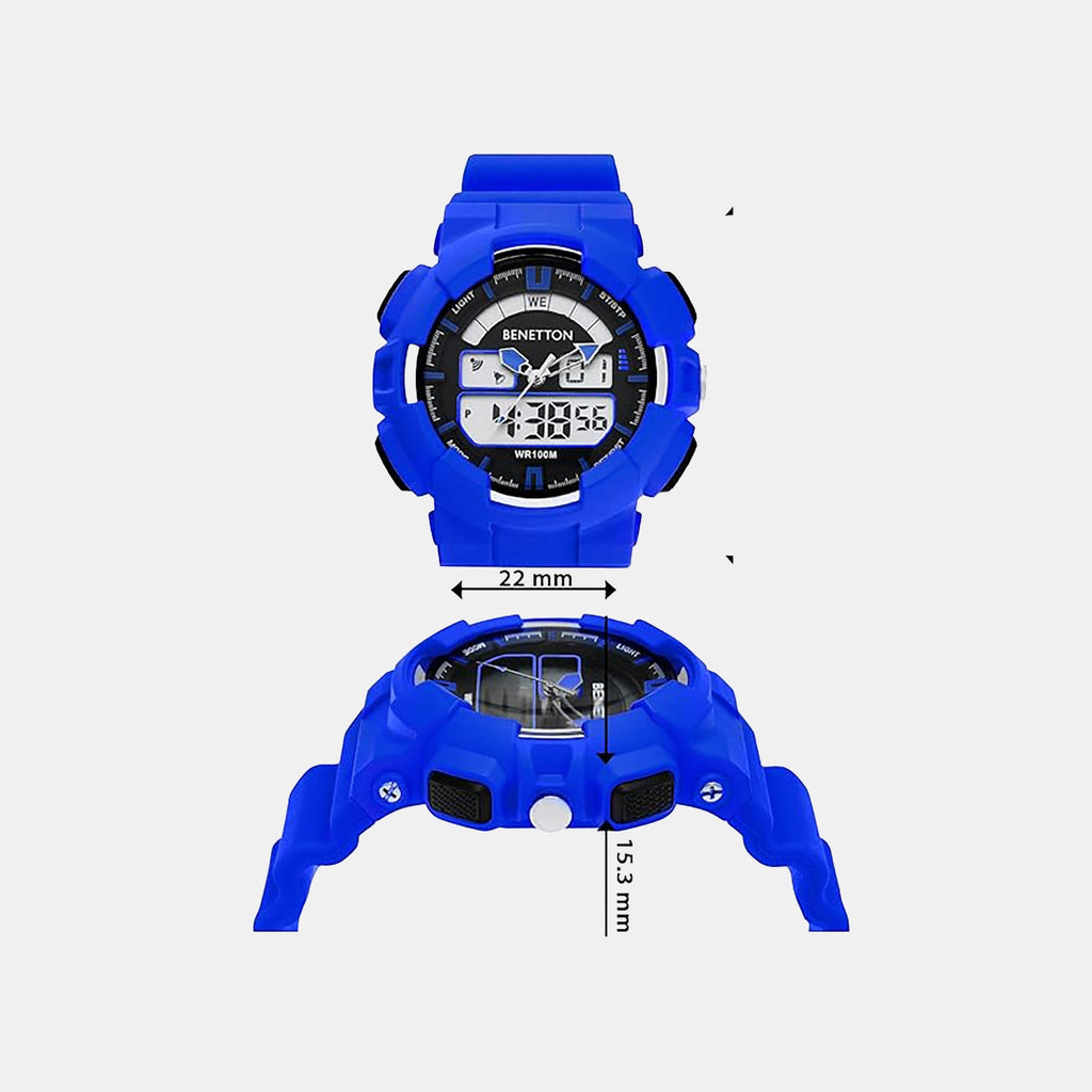 Sport Unisex Quartz Black Dial Analog Silicone Watch UWUCG0600