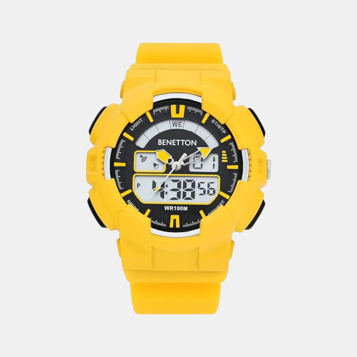 Sport Unisex Quartz White Dial Analog-Digital Silicone Watch UWUCG0602