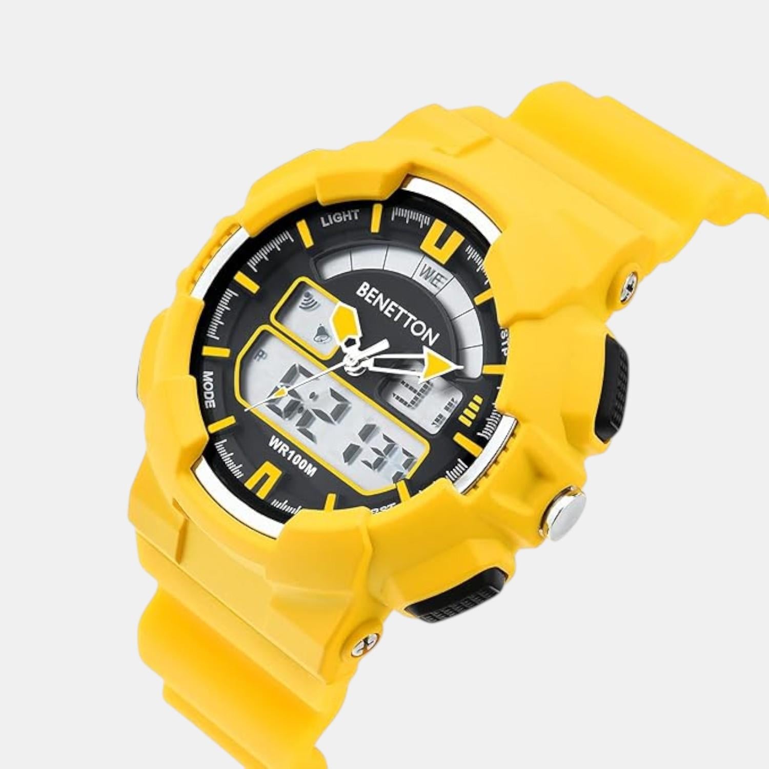 Sport Unisex Quartz White Dial Analog-Digital Silicone Watch UWUCG0602