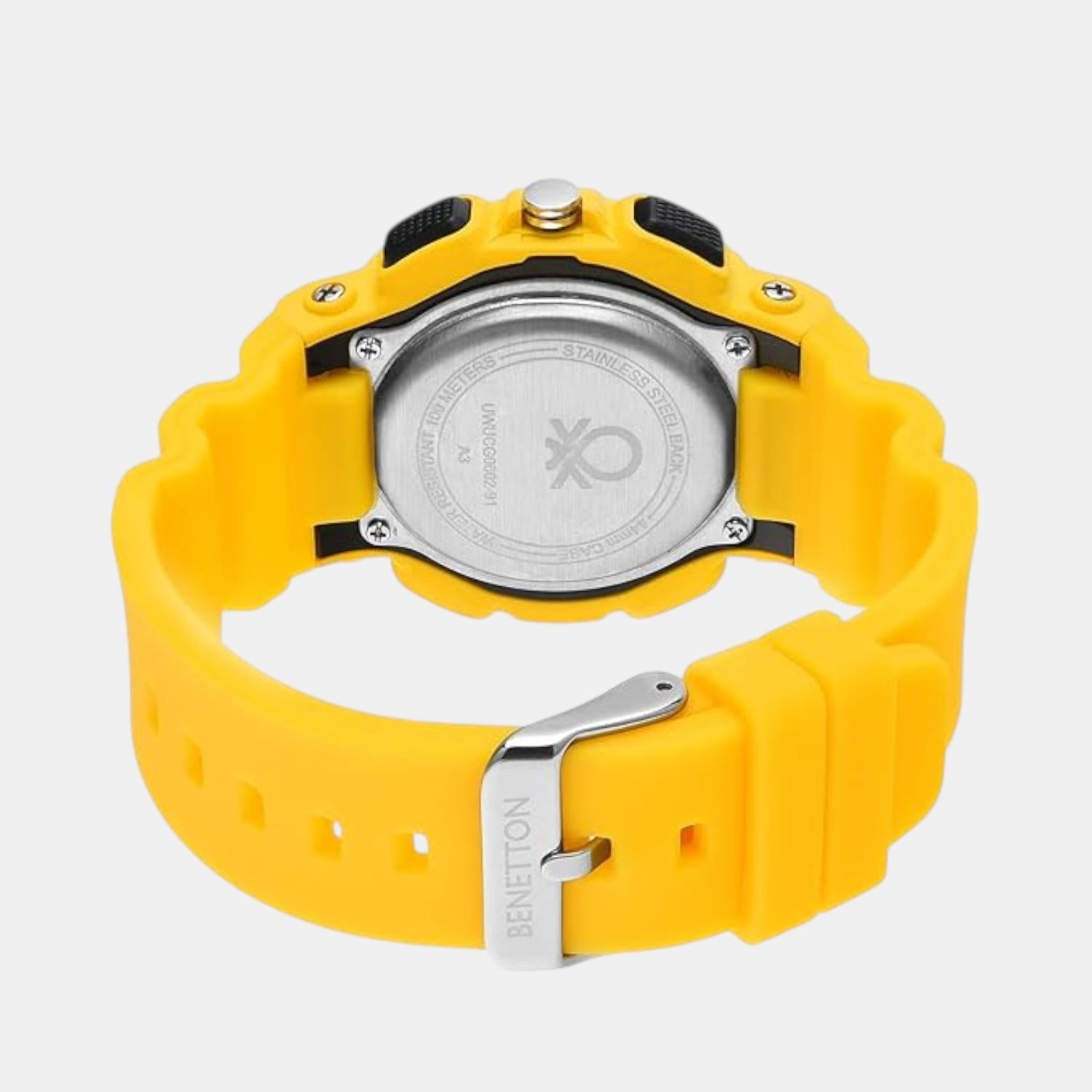 Sport Unisex Quartz White Dial Analog-Digital Silicone Watch UWUCG0602