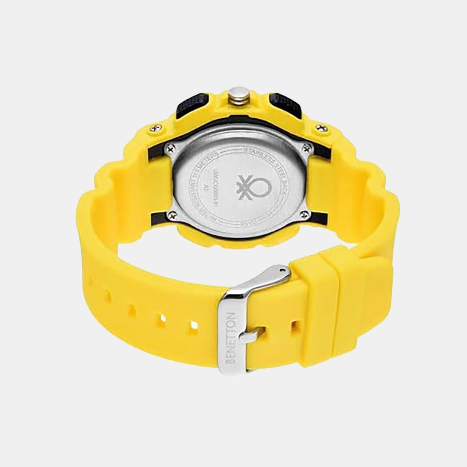 Sport Unisex Quartz Black Dial Analog-Digital Silicone Watch UWUCG0603