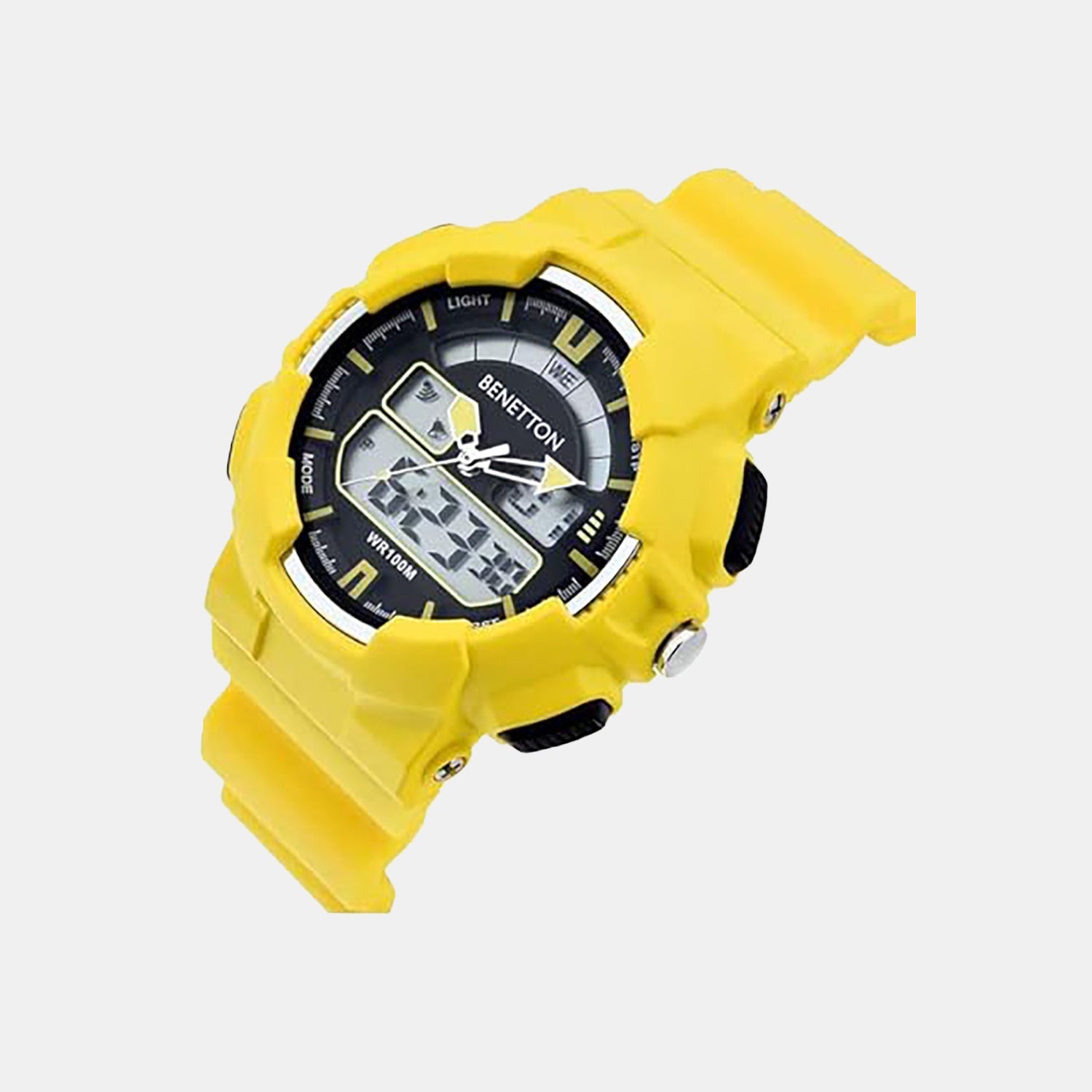 Sport Unisex Quartz Black Dial Analog-Digital Silicone Watch UWUCG0603