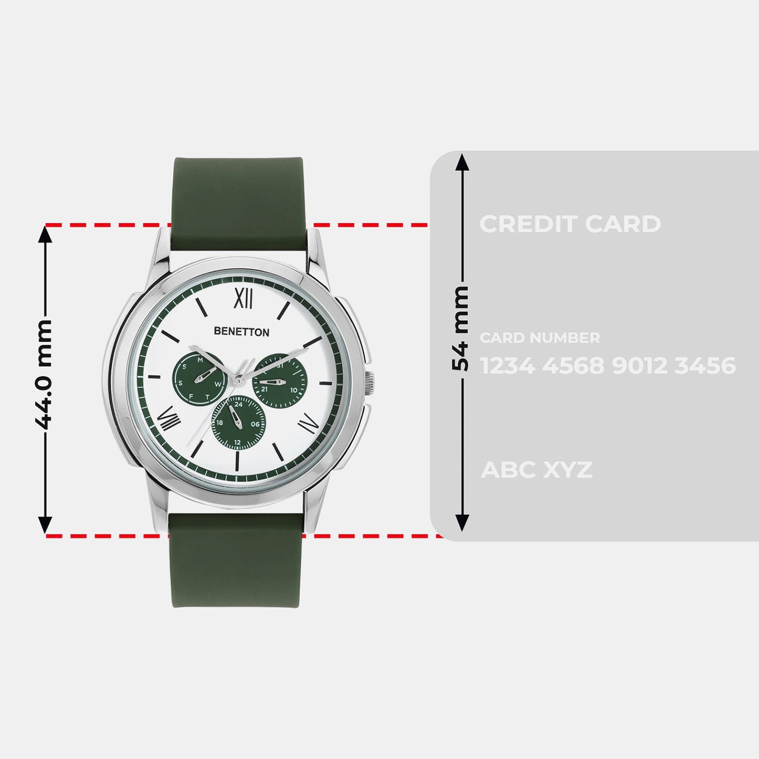Iconic Men Quartz White Dial Analog Silicone Watch UWUCG0800