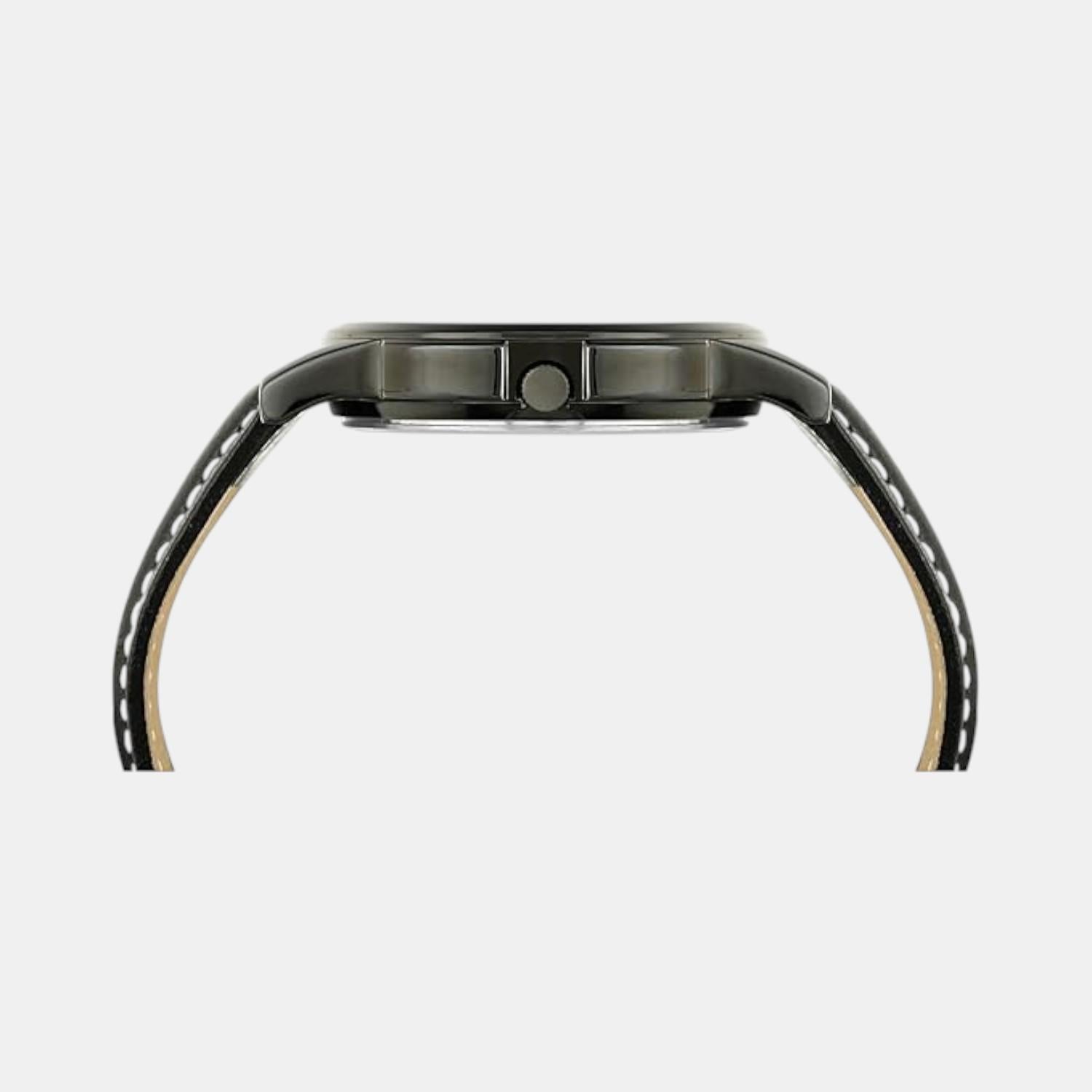 Iconic Men Quartz Blue Dial Multi-Function Leather Watch UWUCG0808